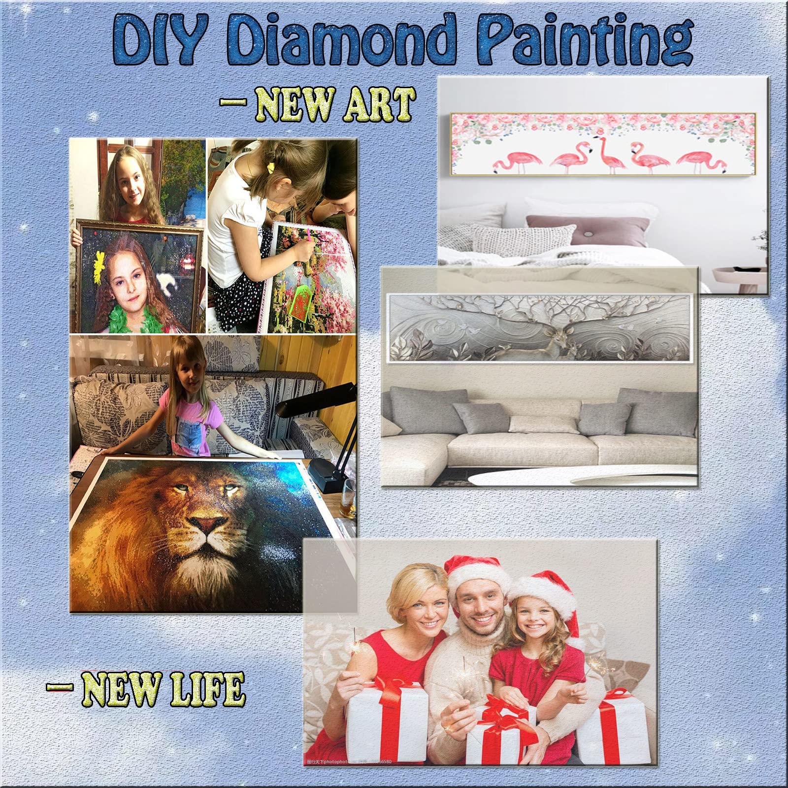Zestaw do malowania diamentowego 5D 50 x 150 cm, abstrakcyjne chmury, DIY, diamentowa sztuka dla dzieci, obraz Dimond obraz sztuka pełne kwadratowe wiertło kryształ haft krzyżykowy haftowanie sztuka i rzemiosło dla dorosłych dom dekoracja na płótnie 50 x