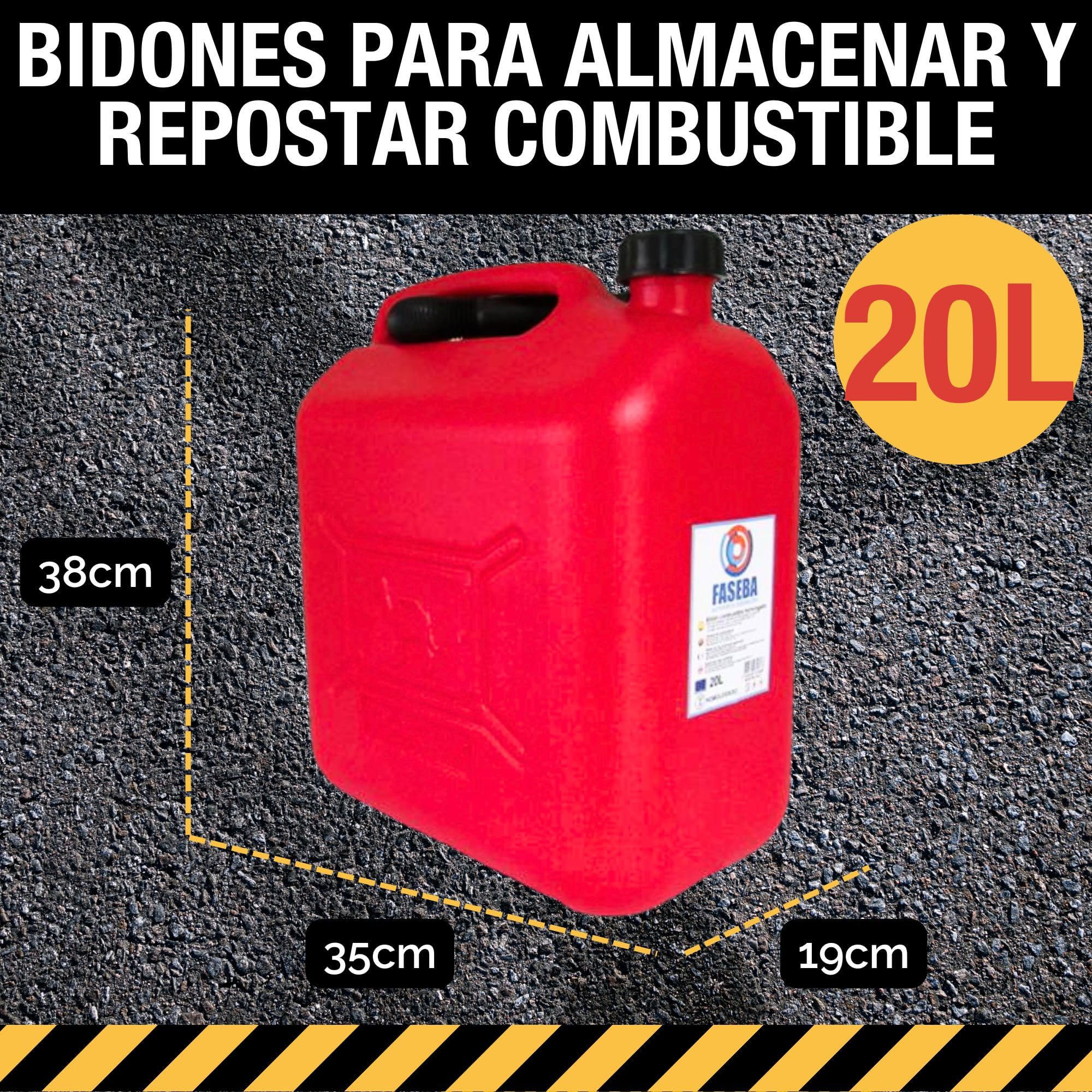 20L Petrol Canister – With Flexible Spout Funnel to Prevent Spills – With Level Visor for Easy Visibility – With Official Approval – Made of Durable and Resistant HDPE Plastic — view 2