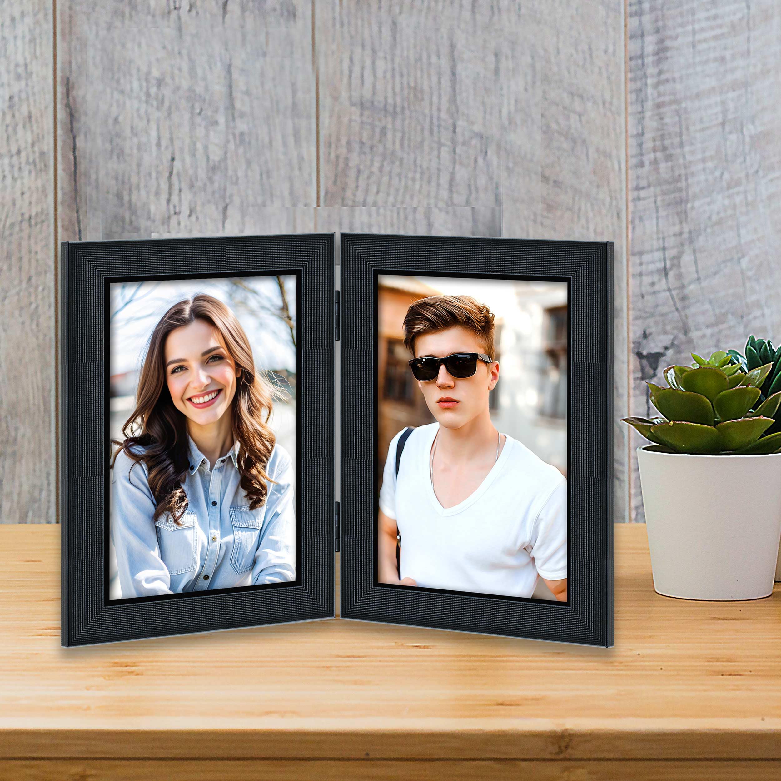 Custom Photo Frame - Display 2 Photos -2 Custom Photo Frame - Display 2 Photos -2