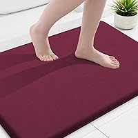 Vista 150 de Smiry Alfombra de Baño de Espuma Viscoelástica 47x24, Alfombras de Baño Extra Suaves y Absorbentes, Alfombra Antideslizante Lavable para Suelo, Gris