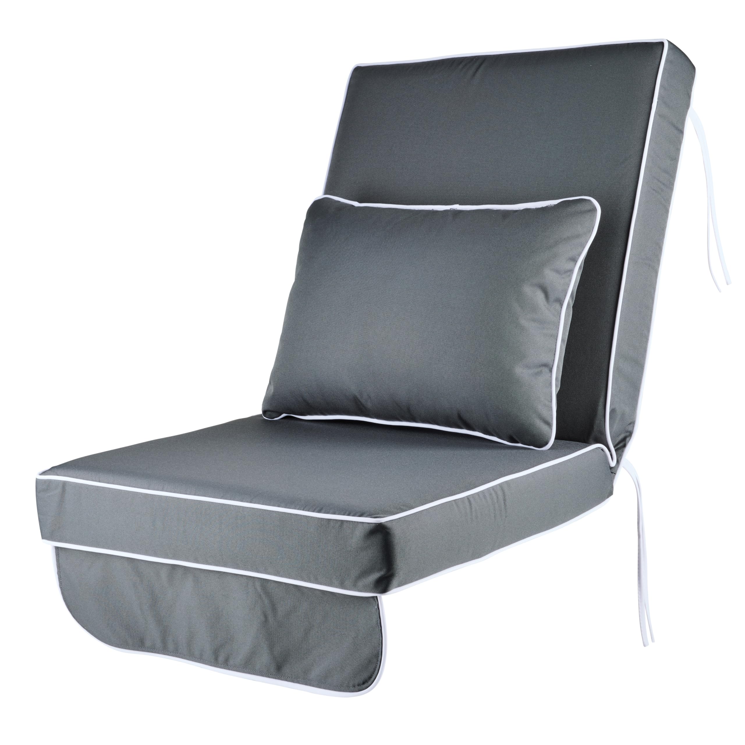 Alfresia Replacement Charcoal Luxury Swing Seat Cushion With Luxury Thick Foam Filling from B&Q