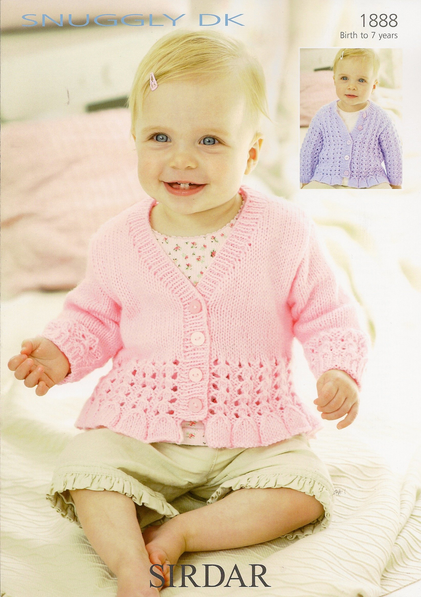 Hand Knitting PATTERN ONLY Sirdar Baby Child Toddler Pretty Cardigans 1888 New