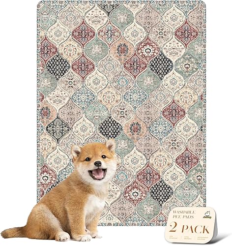 Miniatura 43 de nunubaby Almohadillas lavables para orina de perros, elegante, antideslizante, a prueba de fugas, reutilizable, ultraabsorbente, para jaulas y