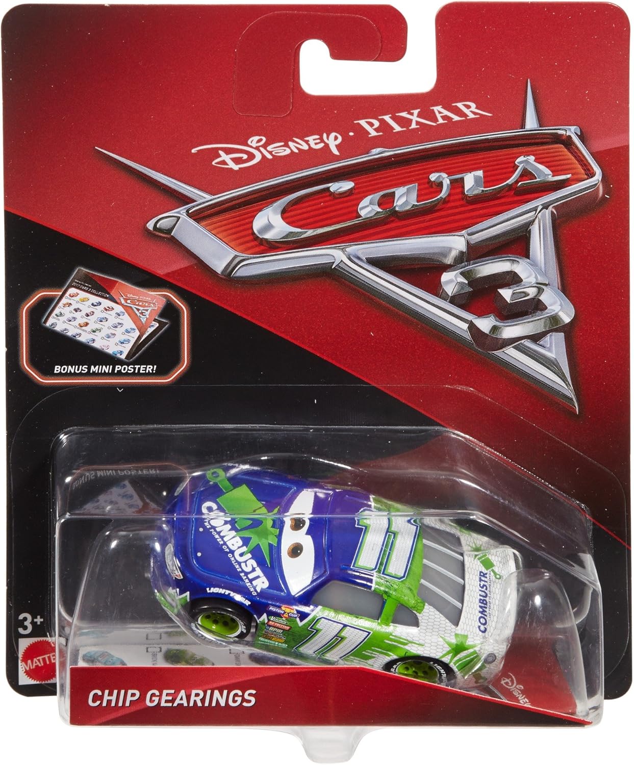 Disney Car Toys 3 Chip Gearings Vehicle
