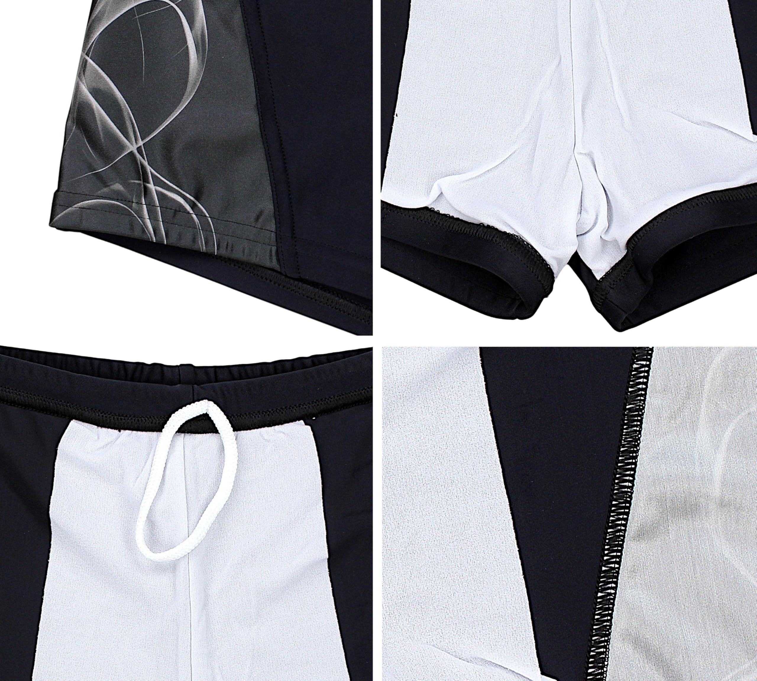 Aquarti Maillot de Bain avec Rayures Shorts de Natation pour Homme