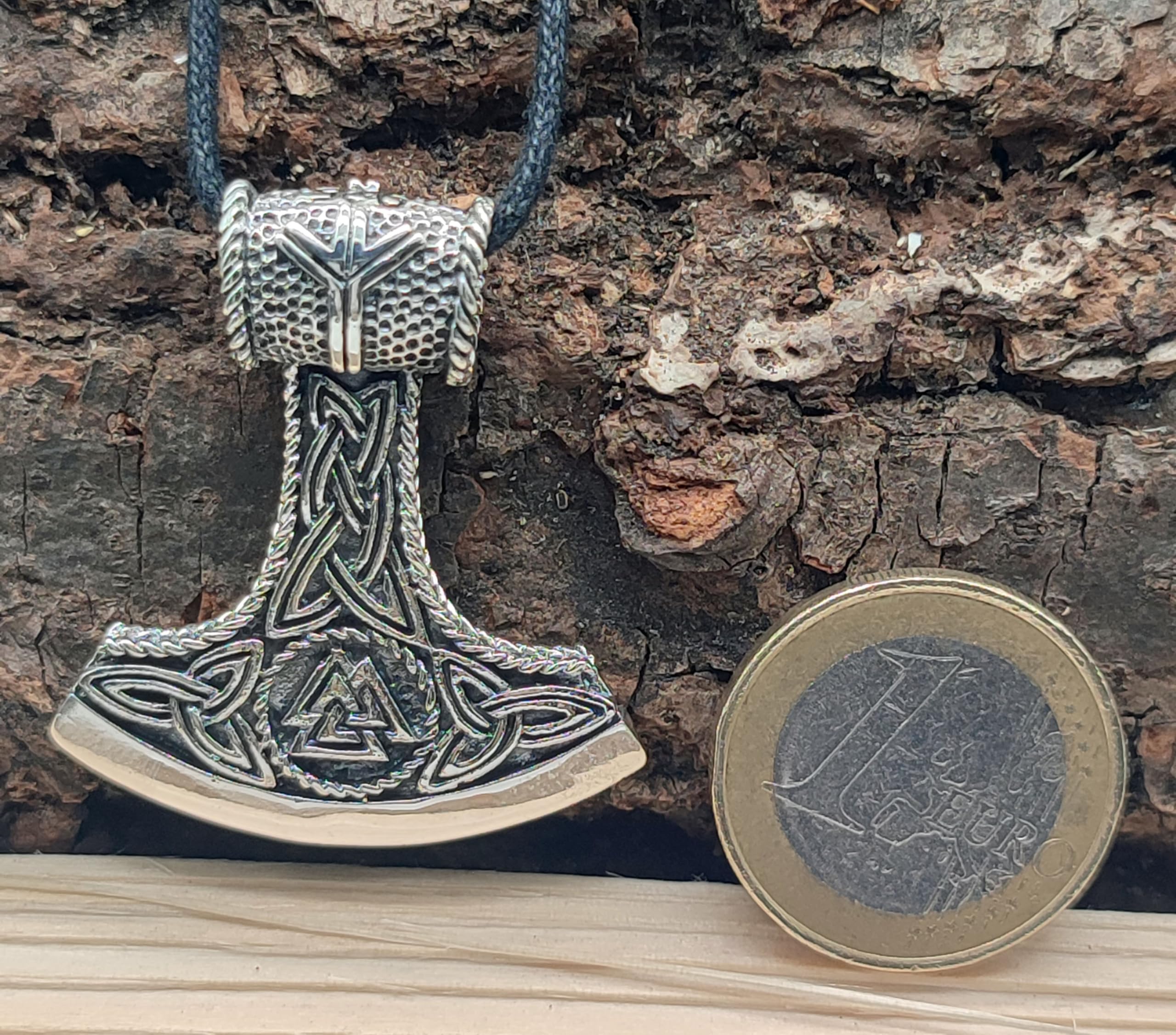 Kiss of Leather Thorshammer Anhänger aus 925 Sterling Silber Nr. 382