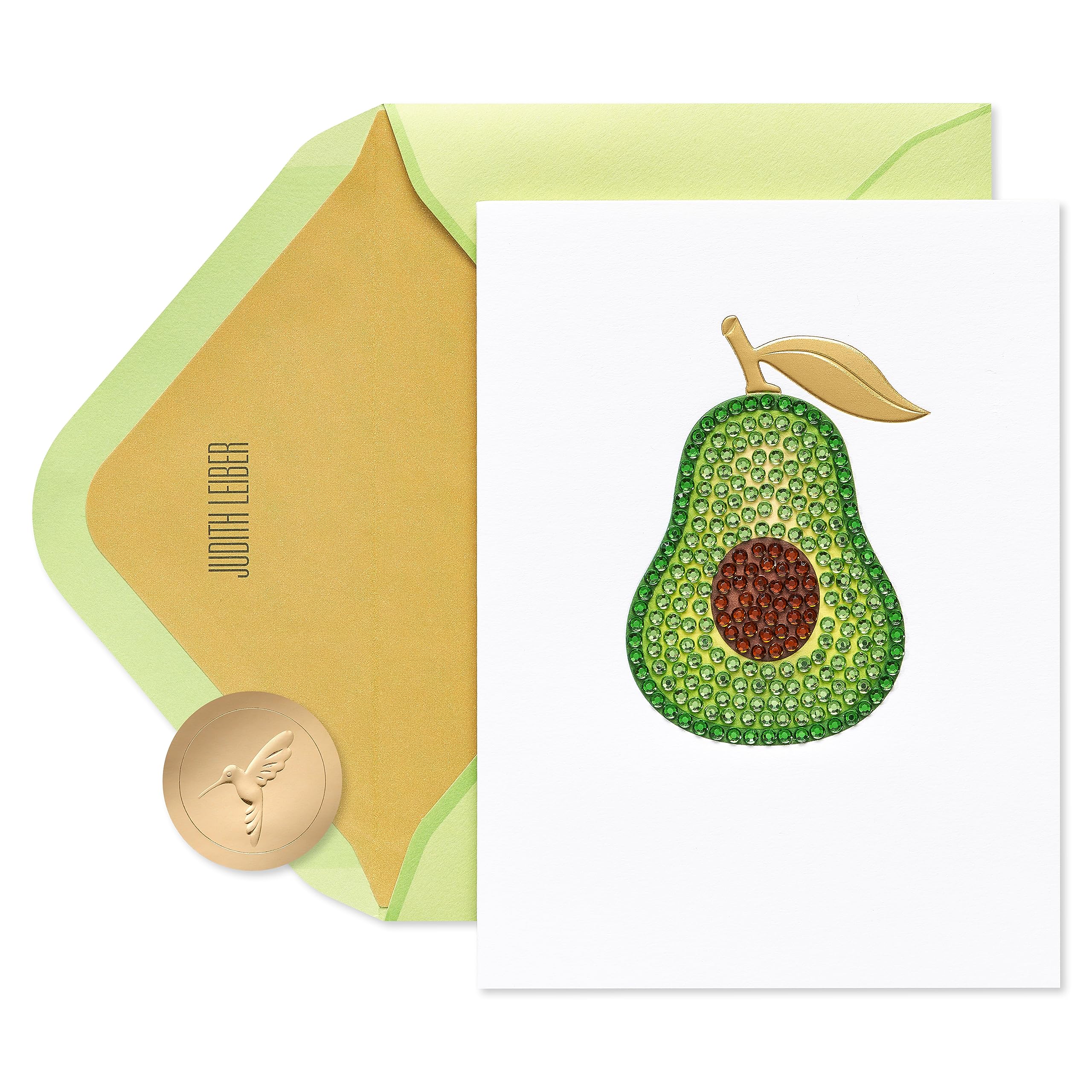 PapyrusJudith Leiber Blank Card for Her (Gemmed Avocado)