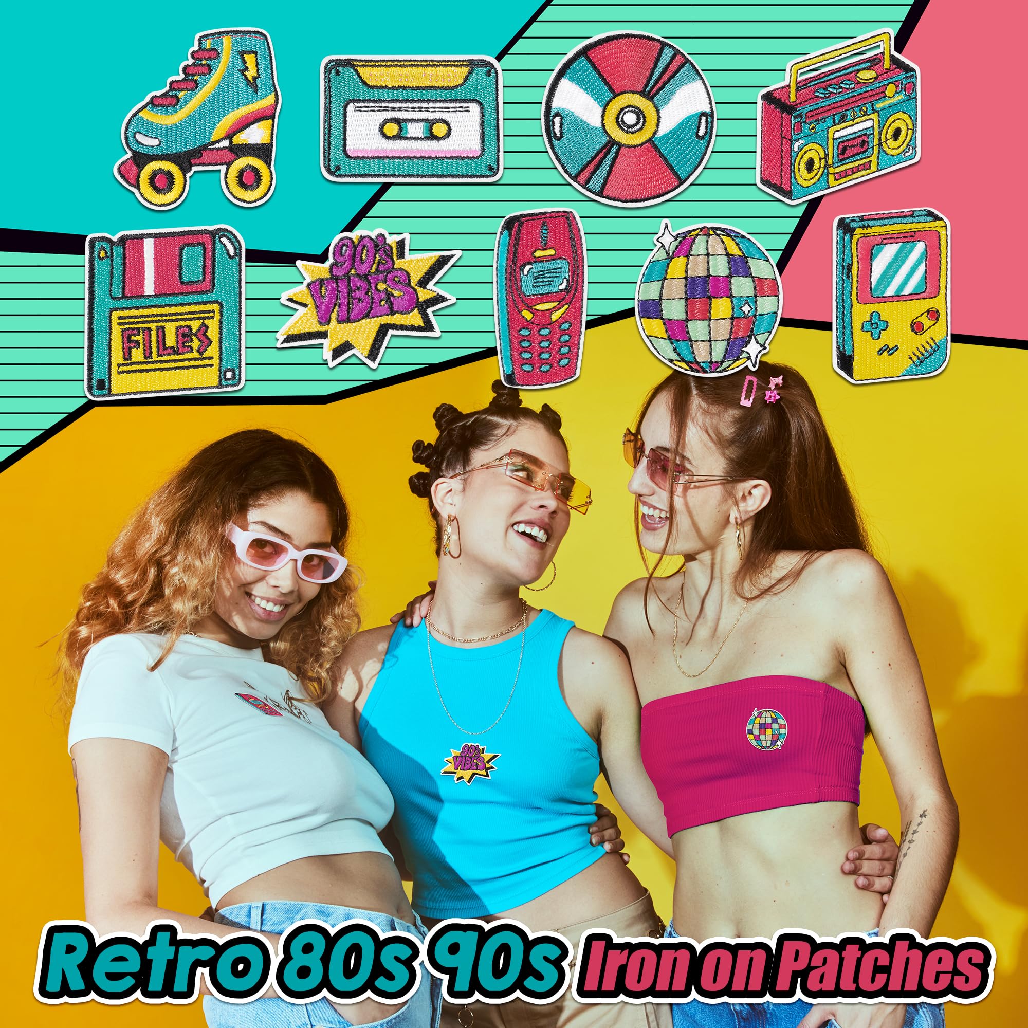 Gros Lot D'écussons Vintage Années 80-90 - À Repasser Et à Coudre - 1700 G (env. 500 Pièces?)