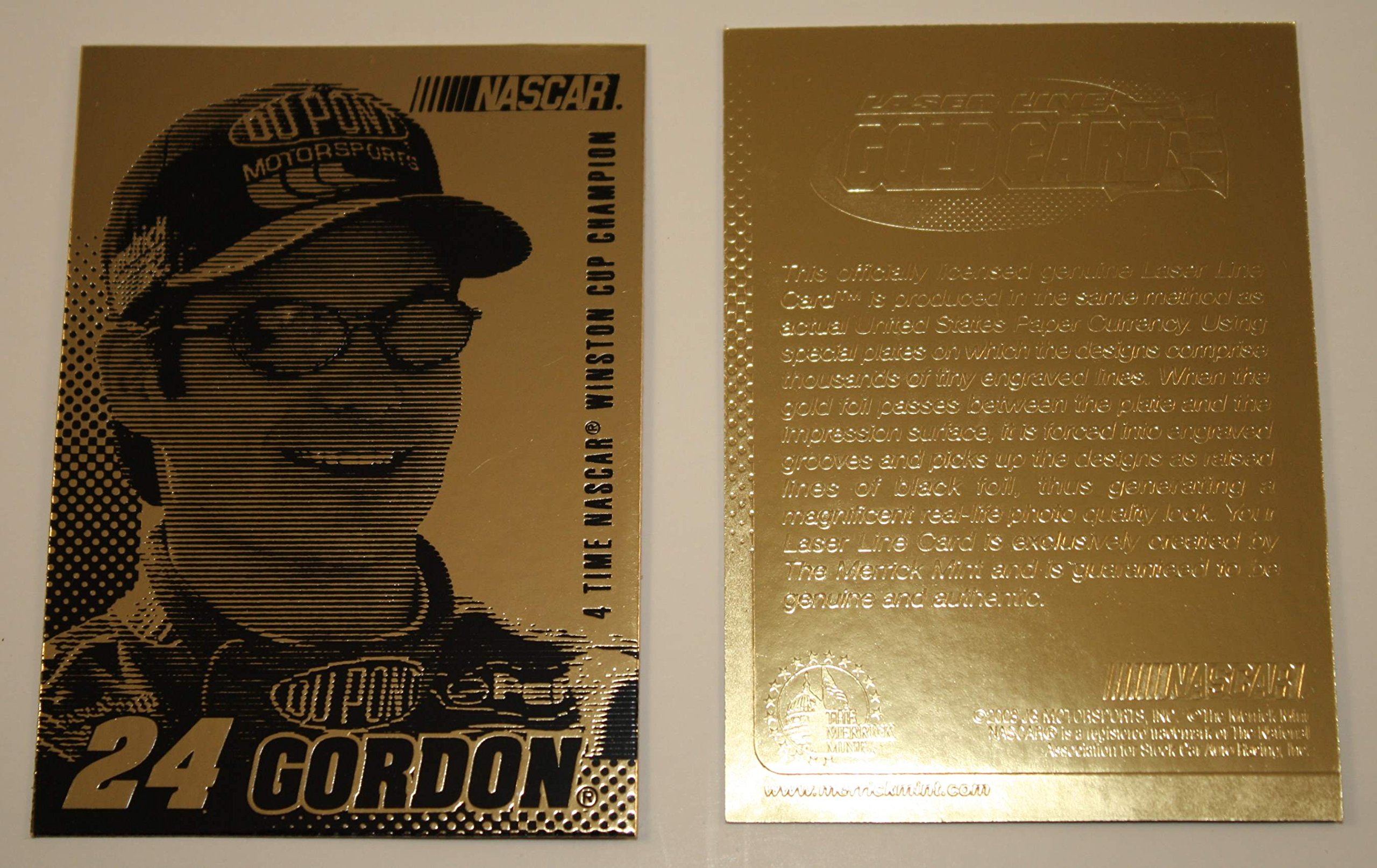 Jeff Gordon 2003 Laser Line Gold Card 4-TIME Champion Winston Cup NM-MT Limited