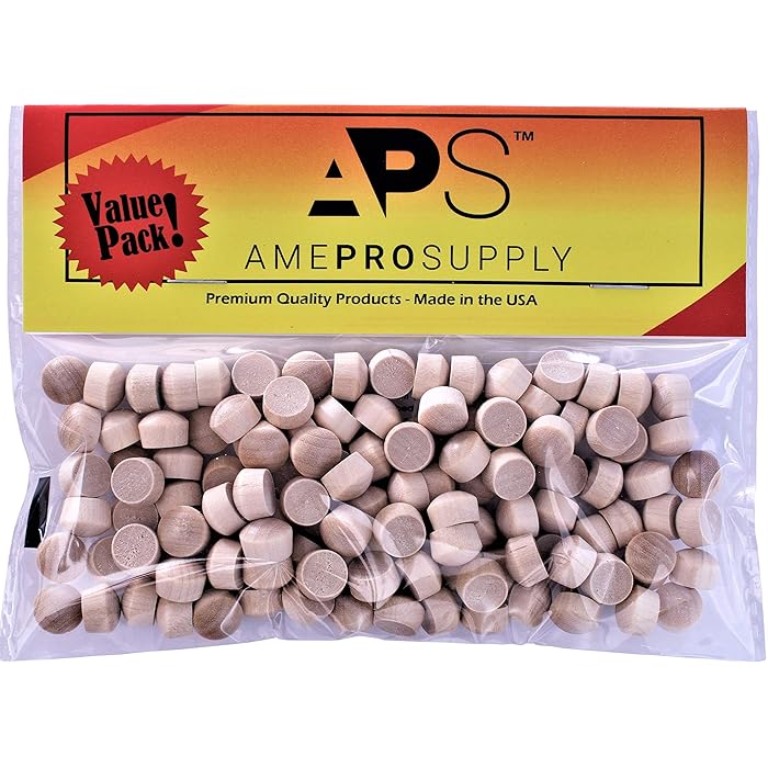 Buy Round Head Wood Plugs, 3/8 inch Screw Hole Plugs, Button Plugs