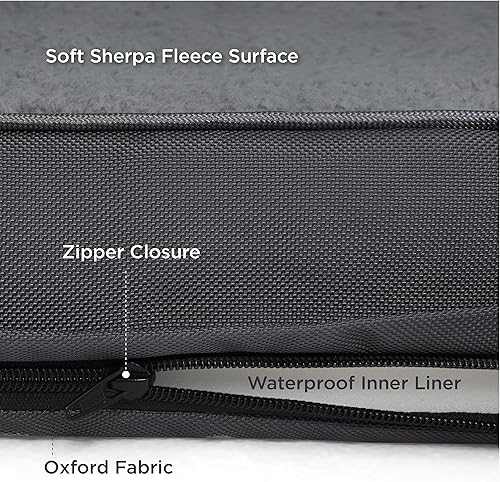 Miniatura 5 de Bedsure Cama extragrande para perros  Cama ortopédica grande impermeable para perros con funda extraíble lavable para perros grandes, alfombrilla de