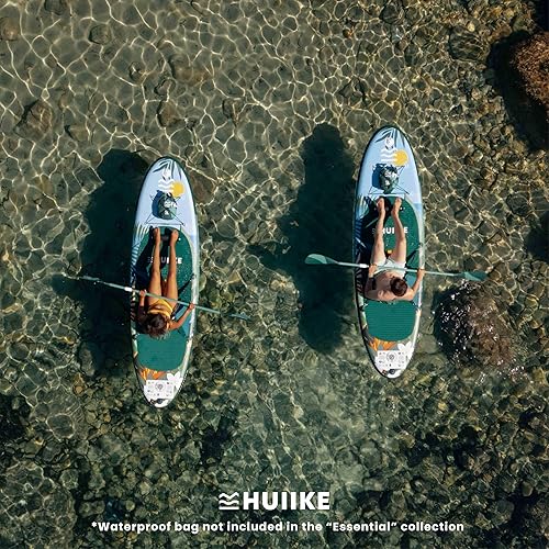 Miniatura 17 de HUIIKE Tabla de remo inflable para adultos con accesorios incluidos, remo, aletas, bomba. Tabla de remo de pie, gran estabilidad y resistencia. 10