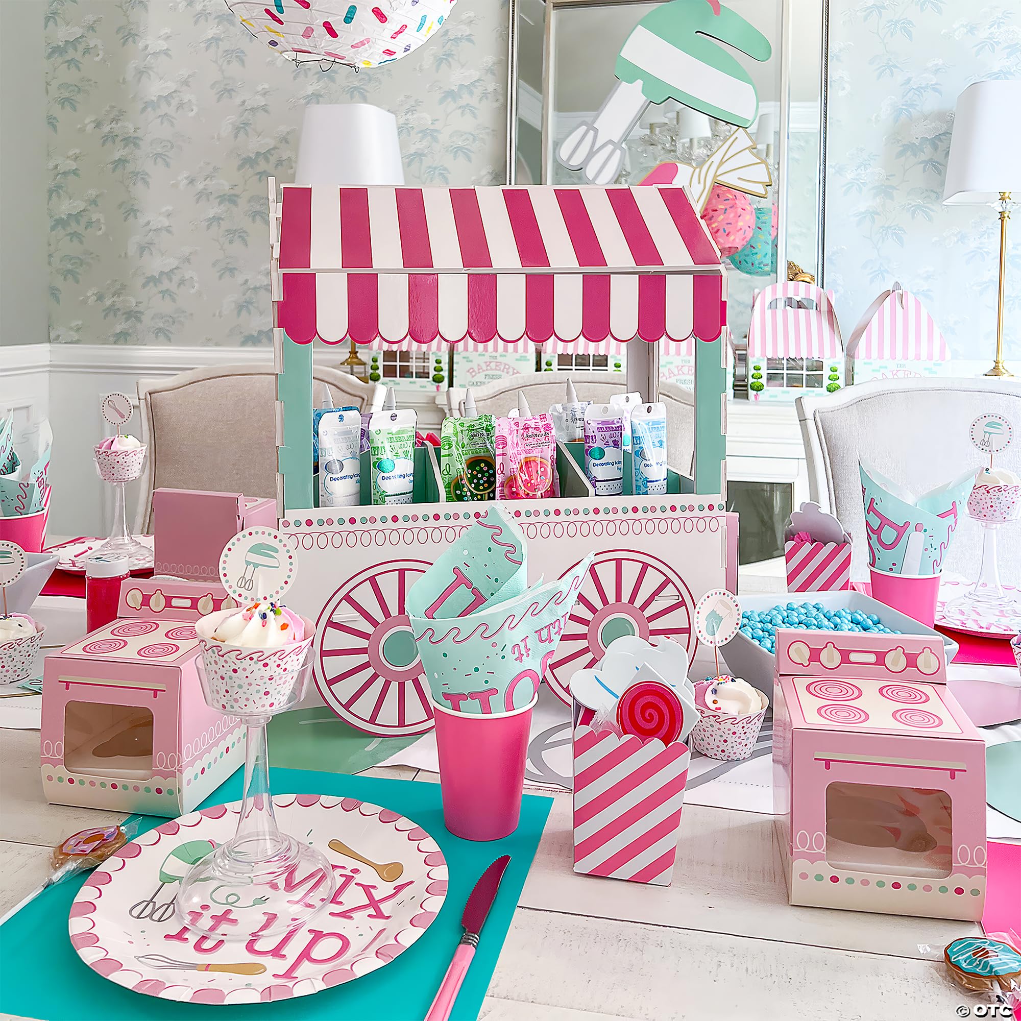 Fun Express Lot de 24 gobelets en papier rose bonbon de 255 ml pour fête – Fournitures de fête – Vaisselle solide – Gobelets solides – Fête – 24 pièces