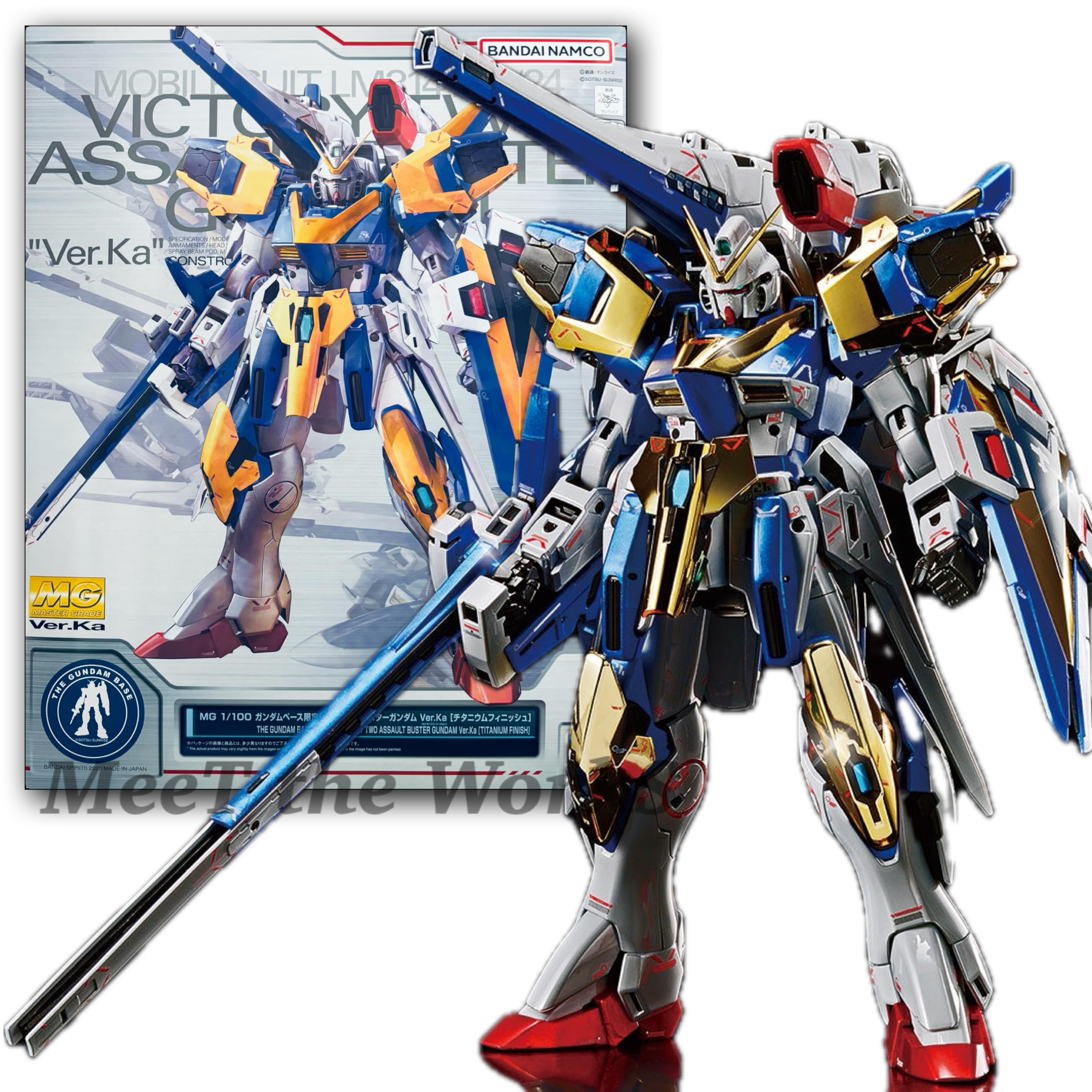 MG 1/100 V2アサルトバスターVer.Ka [チタニウムフィニッシュ] Amazon | 【MG】1/100 ベース限定 V2アサルトバスター Ver.Ka