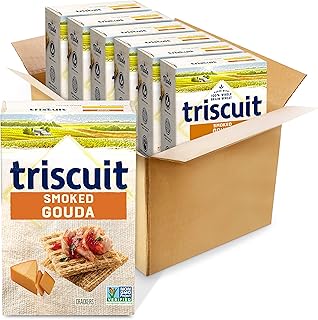 Triscuit Smoked Gouda Whole Grain Wheat Crackers, 8.5 Ounce (Pack of 6)