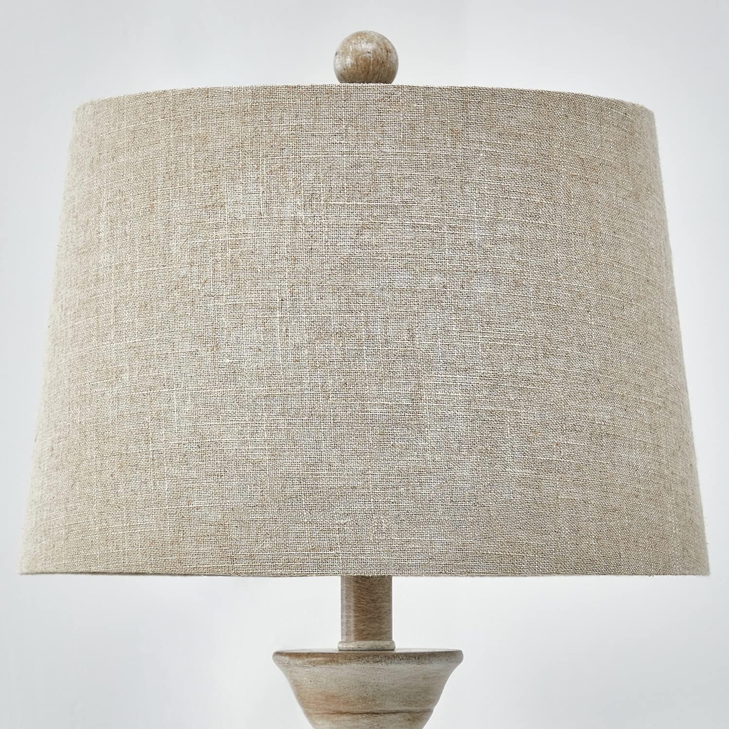 Get Special Price Oneach Rustic Table Lamps Set of 2 for Living Room Bedside Desk Lamps Farmhouse Vintage Bedroom Lamps for Study Kids Room Office White Washed 23.5 Inches