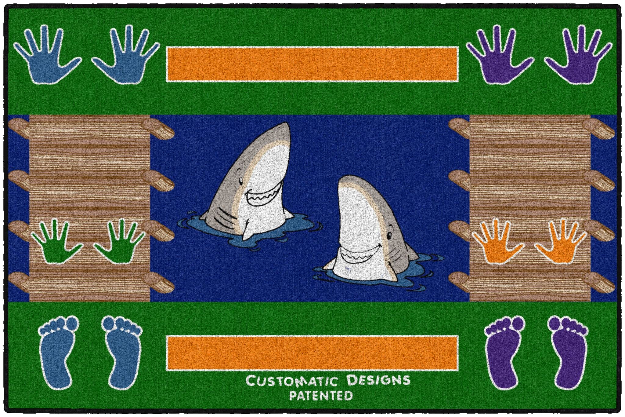 Flagship Carpets Customatic Design Multicolor Educational Rug for Home Learning Area, Children Classroom Mat, Kids Room, and Playroom Carpet, 48