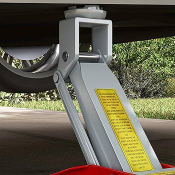 HOMCOM Hydraulic Low Profile Jack, Heavy Duty Steel Racing