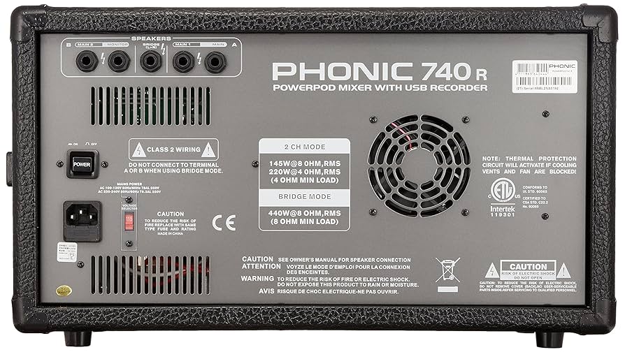 Amazon | PHONIC フォニック POWERPOD 740 R / Powered Mixer