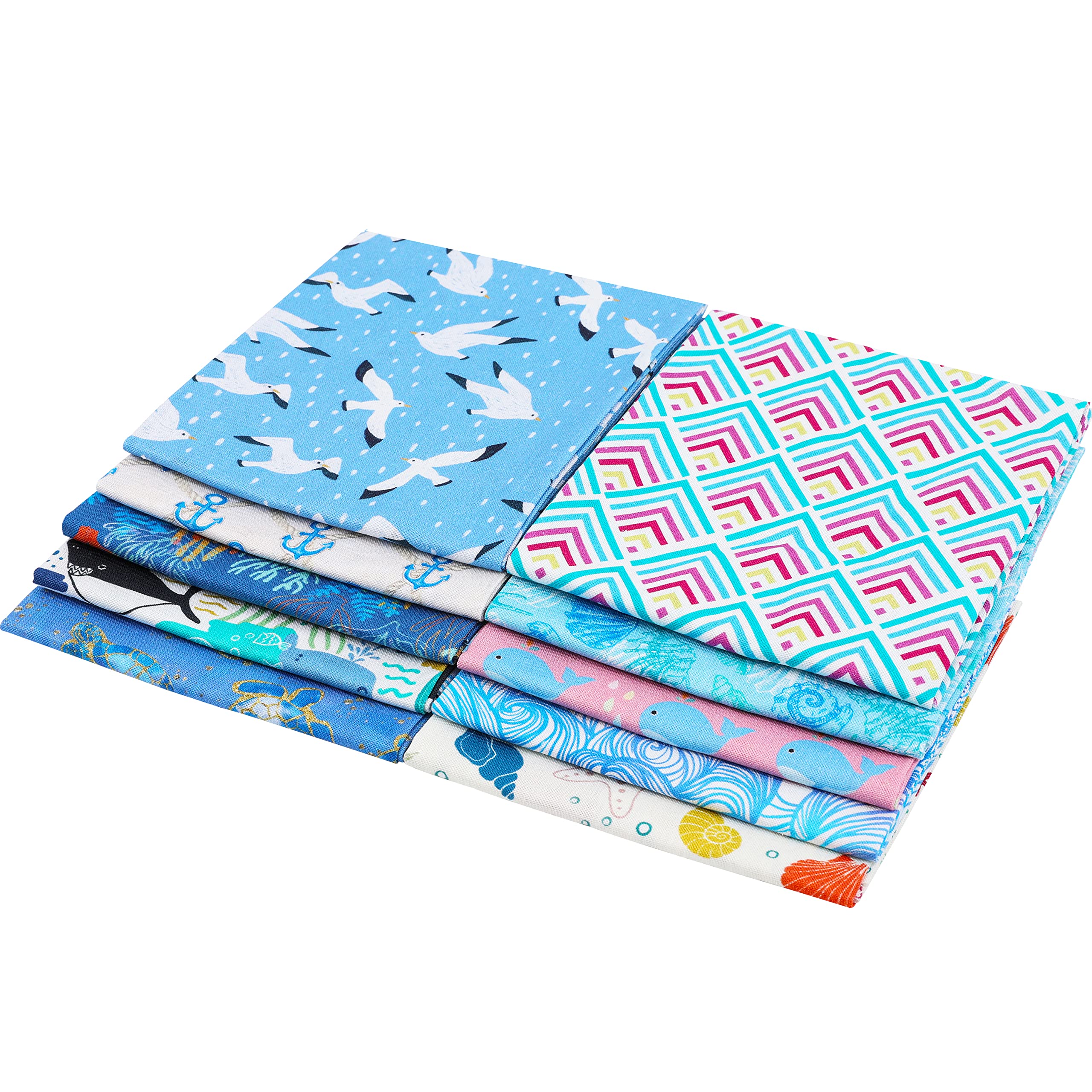 Craftido 10pcs 18”x21”(46x53cm) Fat Quarters Fabric Bundles, Medium Weight 145g, 100% Cotton Fabric for Quilting Sewing - Image 3