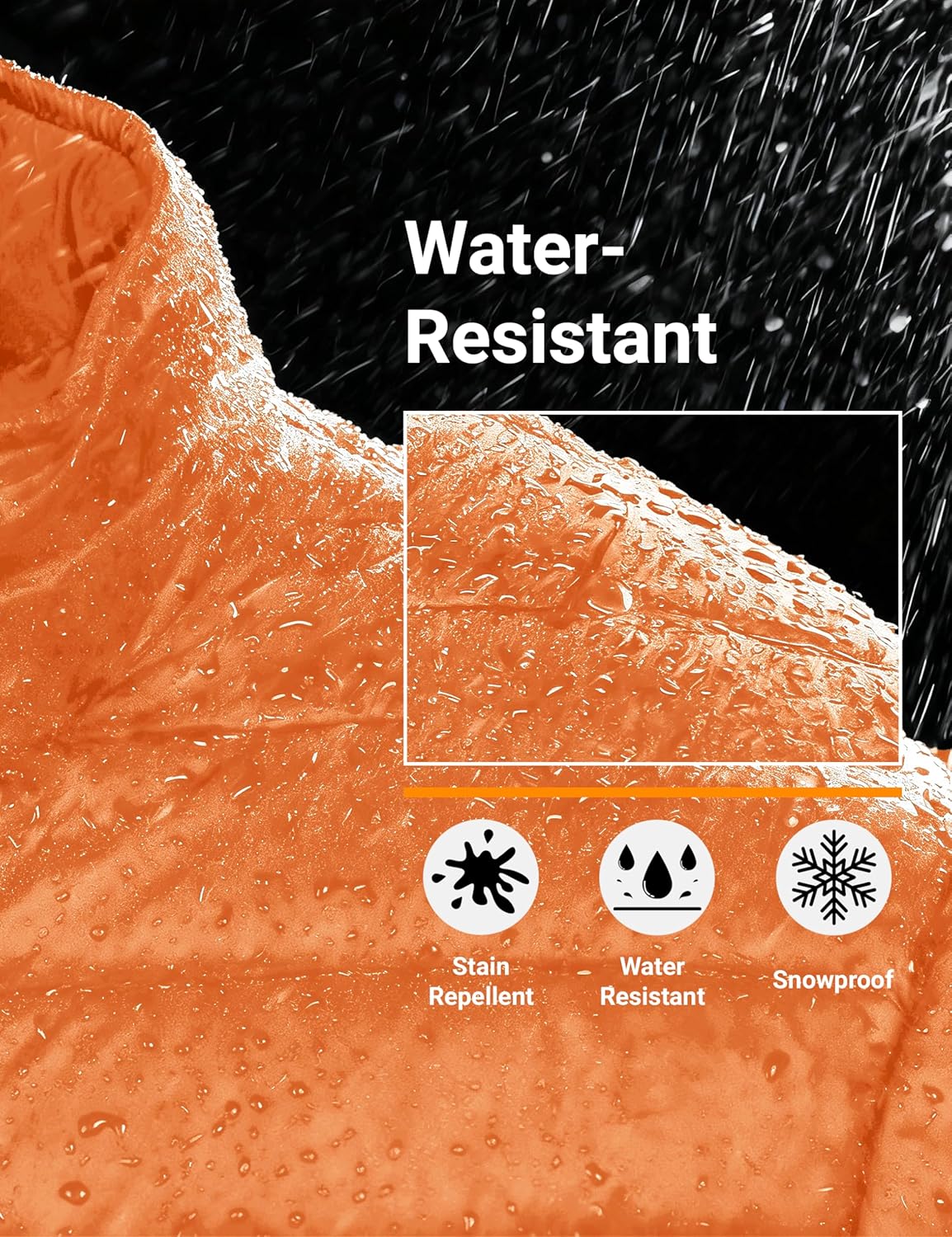 MAGCOMSEN Men's Lightweight Puffer Jacket Hooded Warm Winter Coat Quilted Lined Water-Resistant Full Zip Bubble Jackets - Image 5