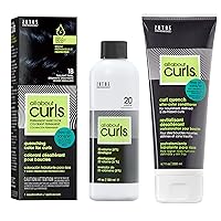 Vista 28 de All About Curls Permanent Hair Color Dye For Curly Hair 100% Gray Coverage Nourished & Radiant Curls Vibrant Shine &