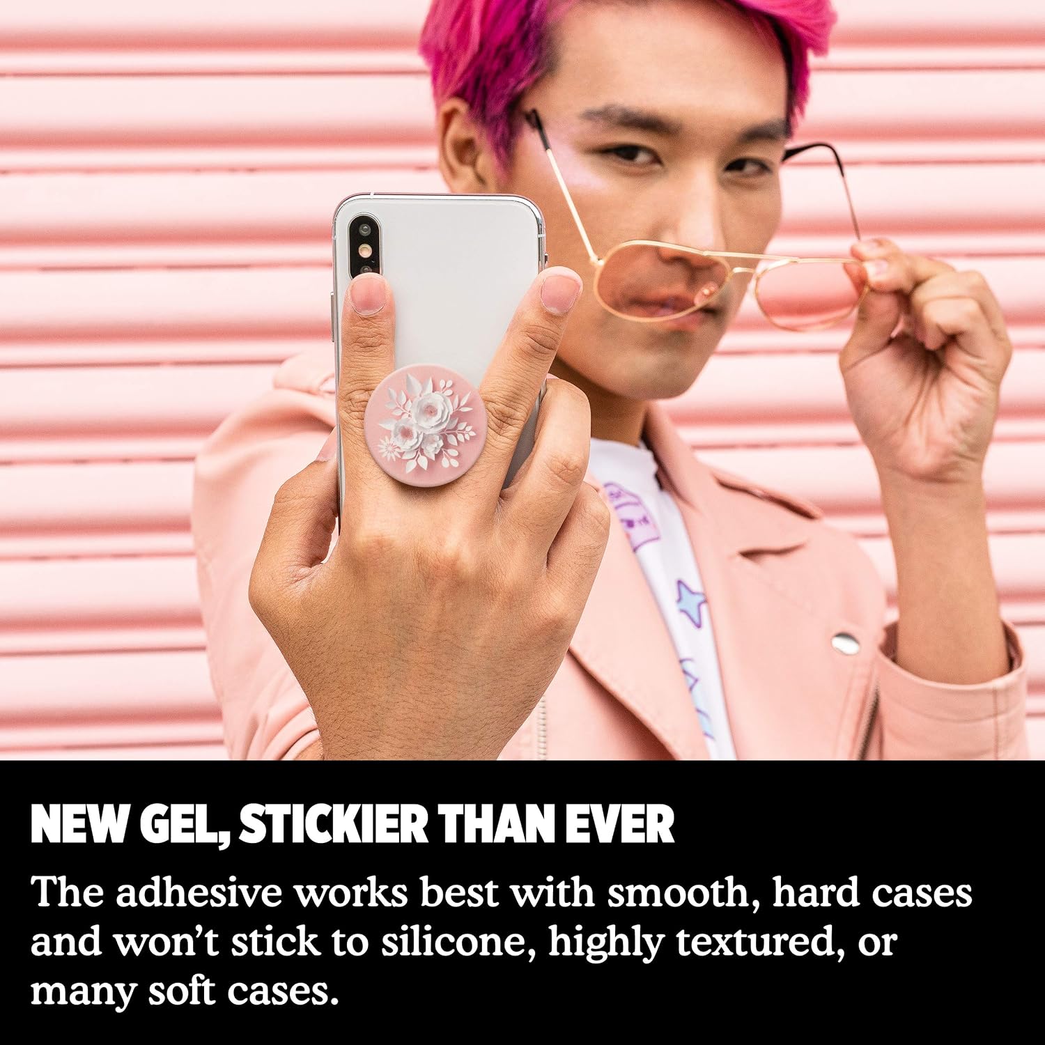 PopSockets: PopGrip with Swappable Top for Phones and Tablets - Paper Flowers