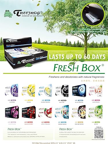 Miniatura 9 de Tree Frog Xtreme Fresh - 11 aromas populares surtidos de calabaza negra, marina, manzana, melón, limón, coche nuevo, perfume, calabaza ramune,