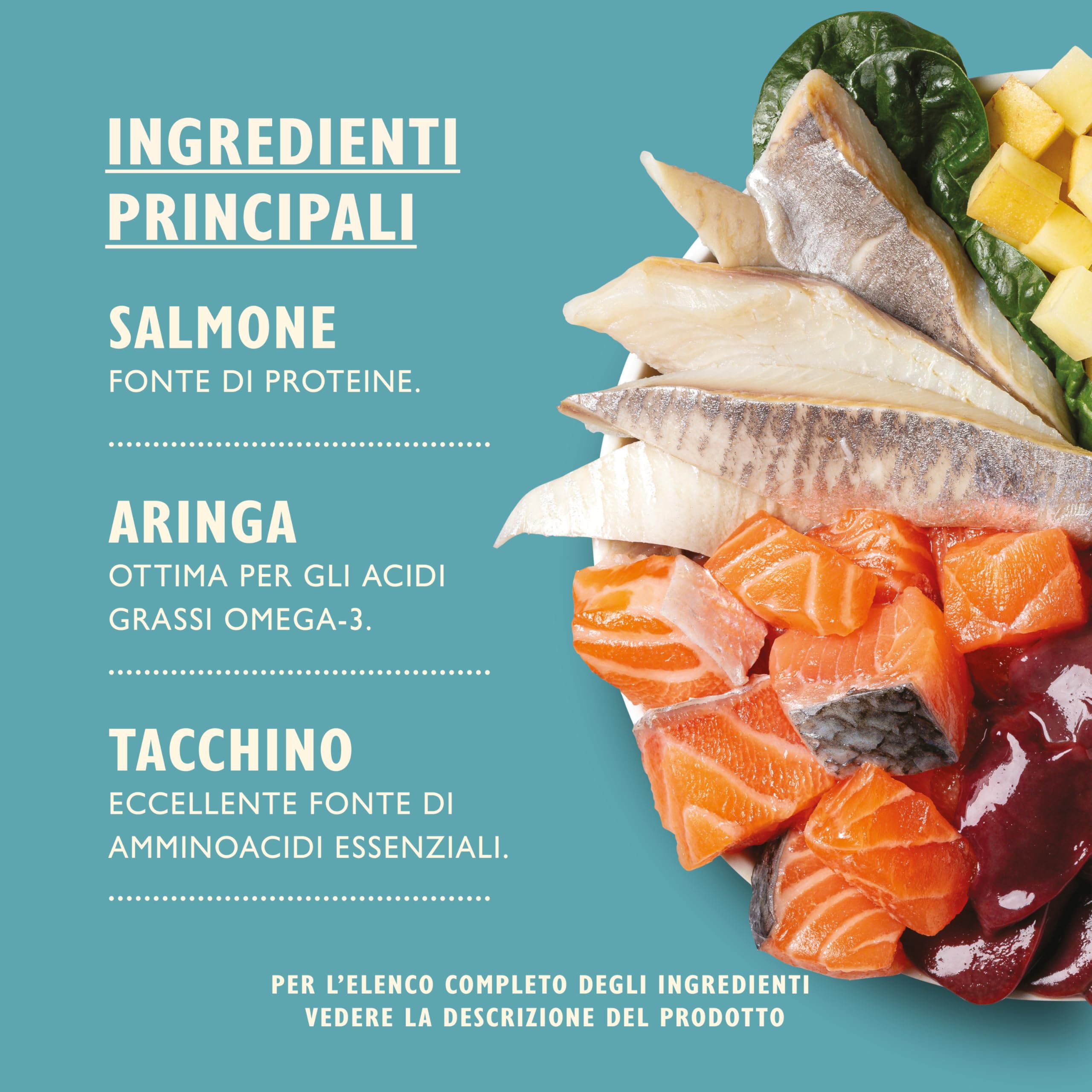 Lily's Kitchen Prodotto con ingredienti naturali Cibo umido per Cani Tortino di pesce 6 x 400 g