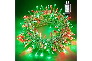 Sparkling Red Green and White Christmas Lights: A Festive Addition to Your Holiday Decor