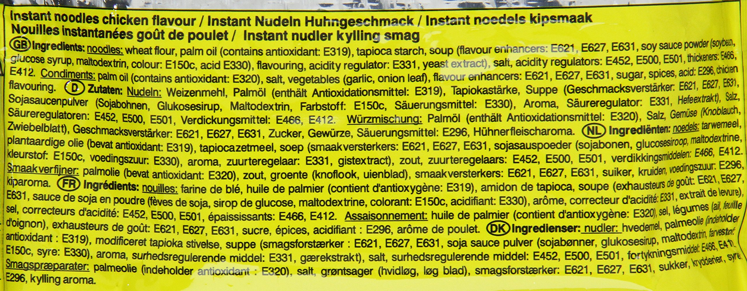 Yum Yum Instant Nudeln Huhn 60g, 45er Pack (45 x 60 g)