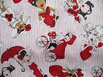 Amazon | Loralie Designs Lady in Red 廃版柄 45cmx110cm