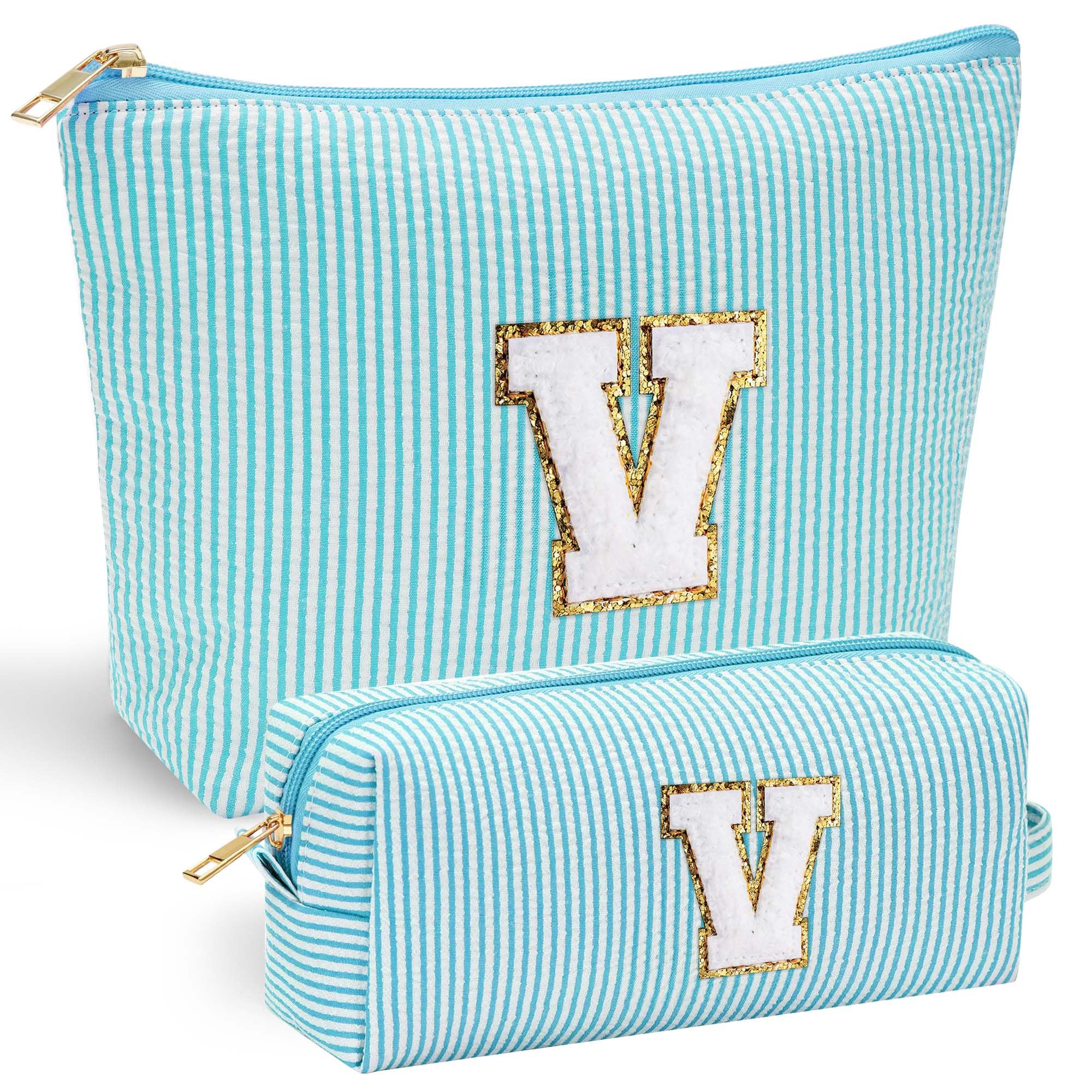 Parima Personalised Gifts for Girls Women - Personalised Make up Bag Initial Make up Bags A Preppy Stuff Birthday Gifts for Women Gift for Girl Womens Girlfriend Teenage Girls Gift Makeup Bag — view 16