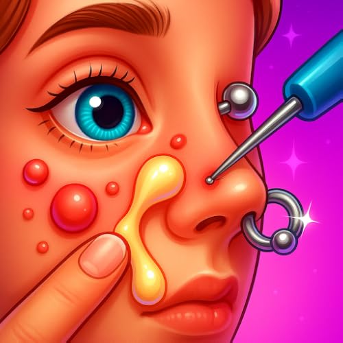 ASMR Doctor Eye Care, Ear Piercing and Nose Piercing Game