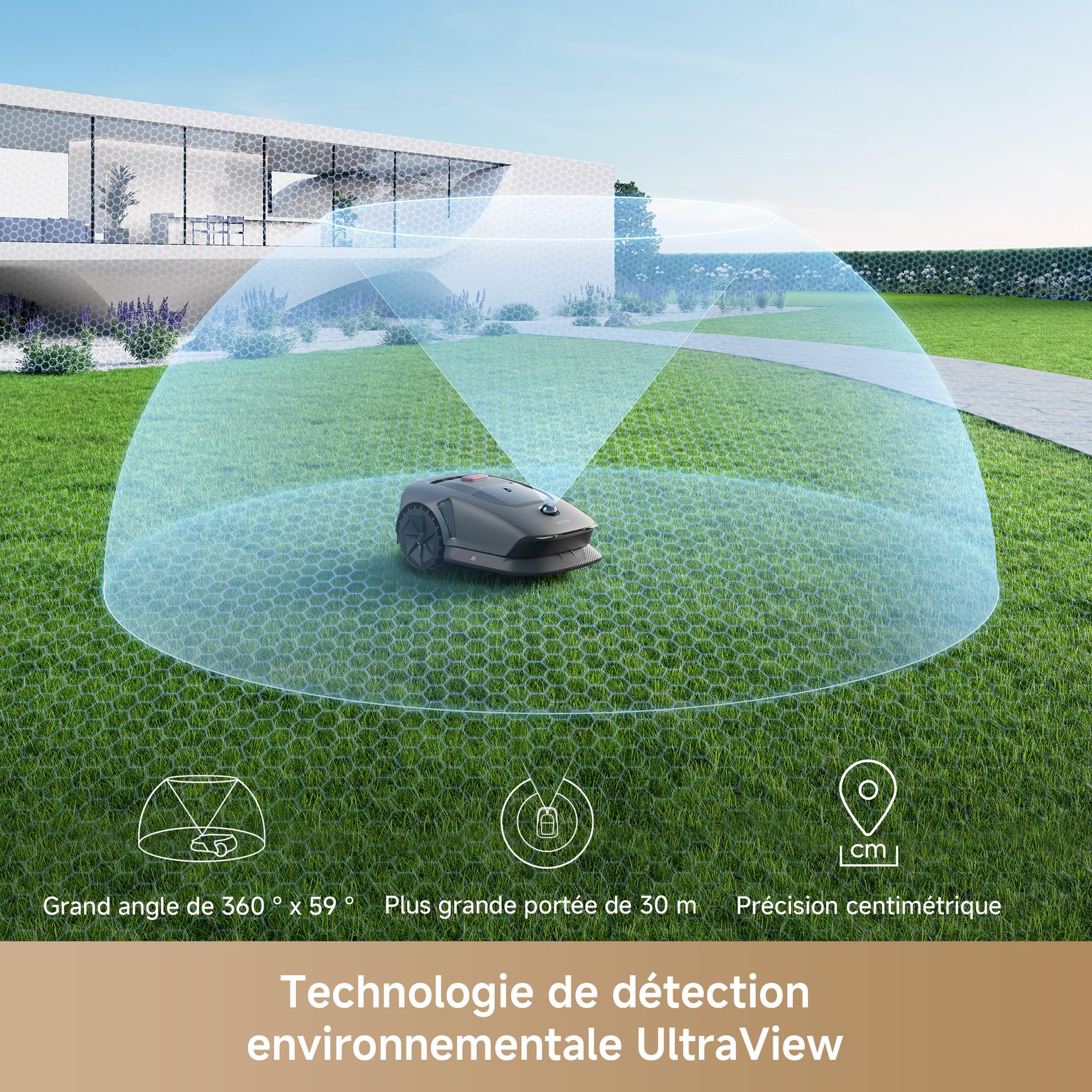 MOVA 1000 Robot Tondeuse Installation sans Fil — vue 3