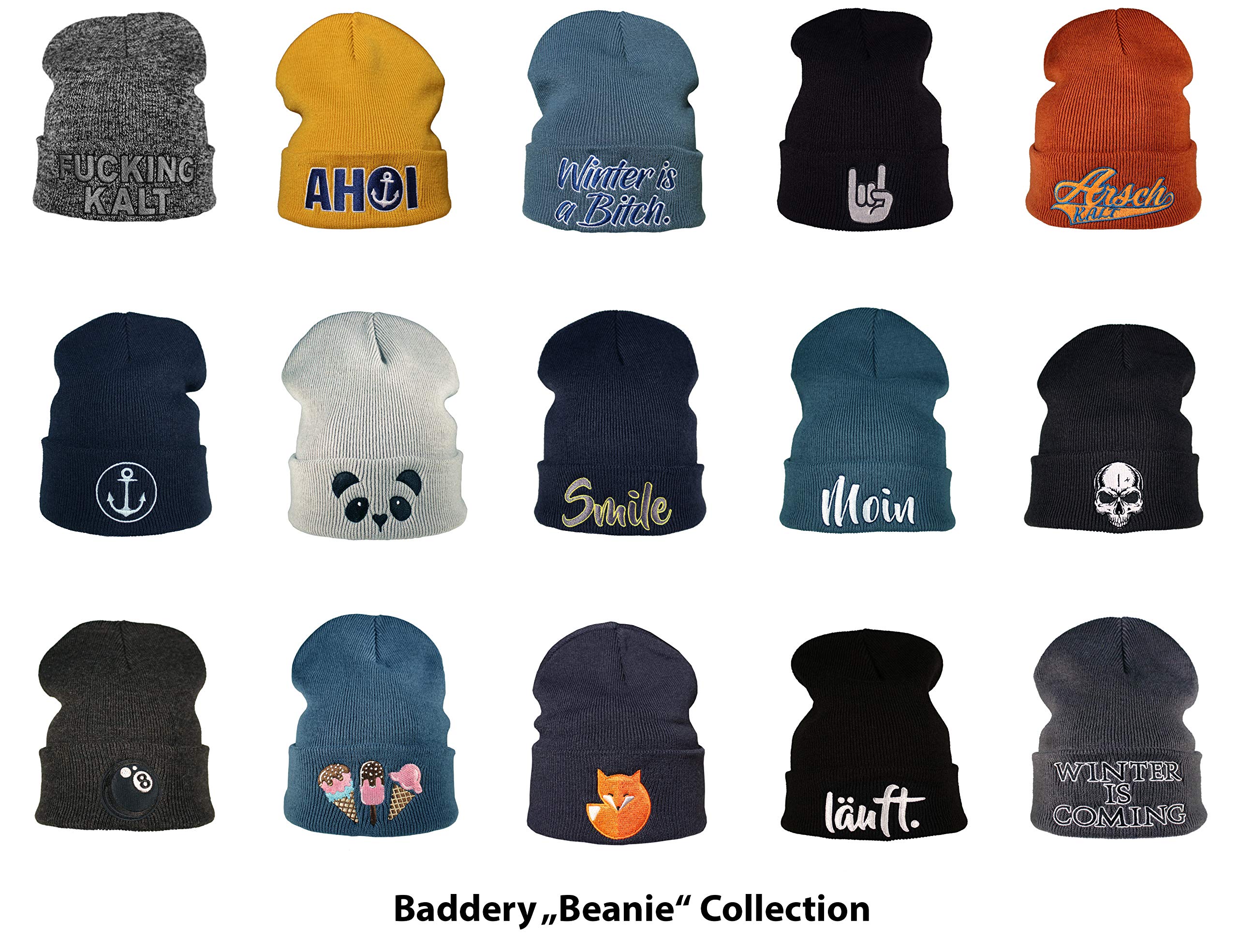 Berretto: Cinghiale - Caccia - Cacciatore/Berretto di Lana/Berretto Invernale/Beanie/Berretto/Cappello/Berretto Caccia/Unisex/Berretto Sci/Berretto Ricamo/Regalo Cacciatore