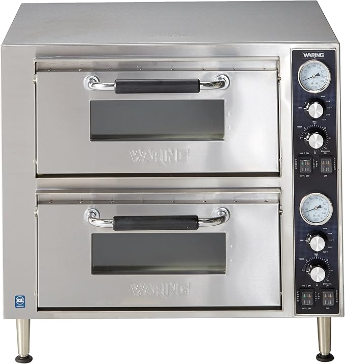 Horno de Pizza Doble Cámara Waring Commercial, 240V 3200W miniatura 3