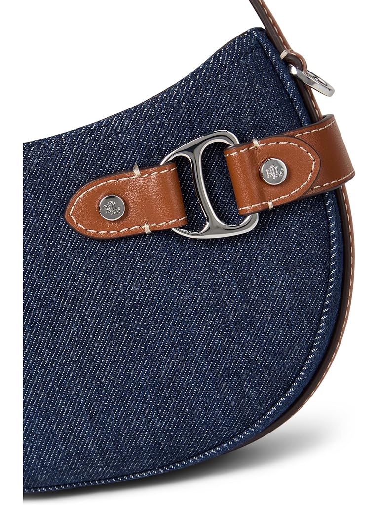 Navy Lauren Ralph Lauren Denim Small Tasha Crossbody Bag