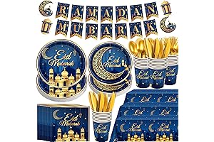 Ramadan Mubarak Party Tableware Set: Enhance Your Eid Festivities