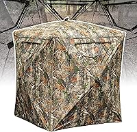 Vista 1 de Hunting Blind, 2 Person Pop Up Blinds 360 Degree See Through, Portable Durable Hunting Ground Blinds for Deer & Turkey Hunting