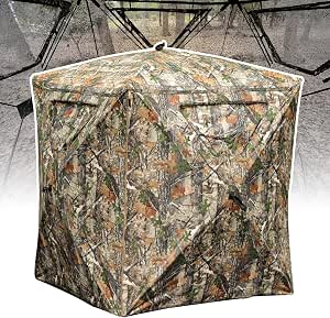 2 Person Pop Up Hunting Blind with 360° See-Through Mesh