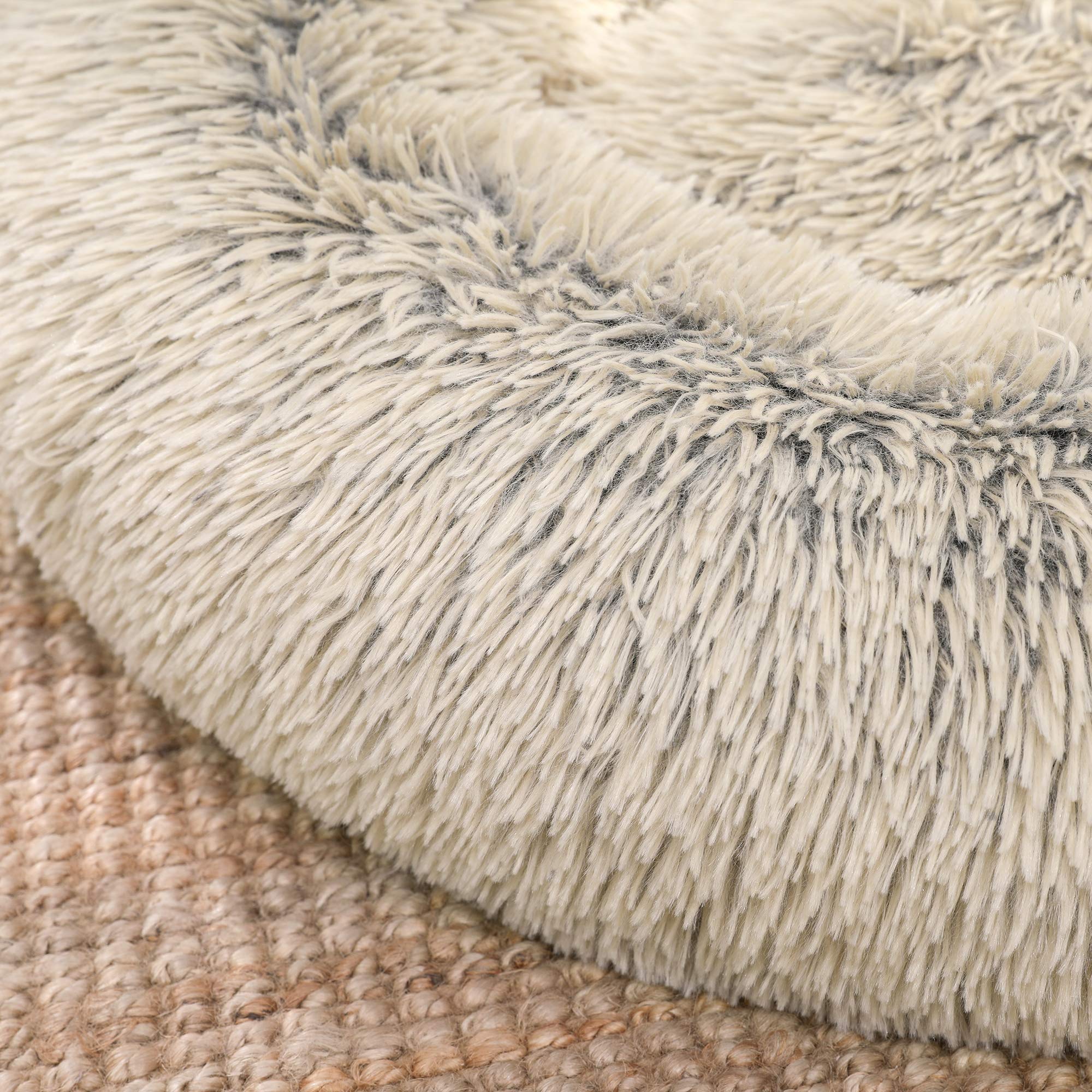 Feandrea Cuccia per Cane, in Peluche Morbida, 80 cm, Cachi PGW040S01