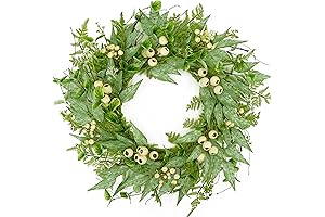 Spring Elegance: All-Season Wreath Adorned with Lush Eucalyptus