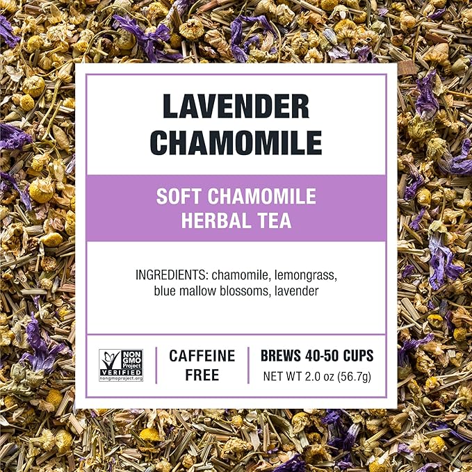 Té de Hierbas Lavanda Manzanilla en Hojas Sueltas, 2 Onzas, 50 Tazas miniatura 3