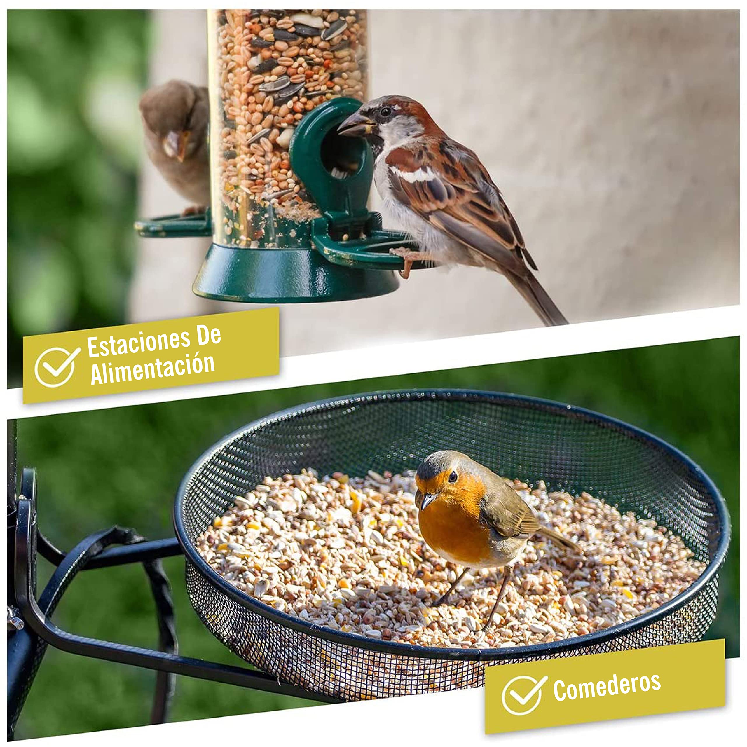 wildtier Herz I Alimentación para Pájaros - 5kg sin Trigo I Comida de Aves para Alimentos - Alimento para Aves