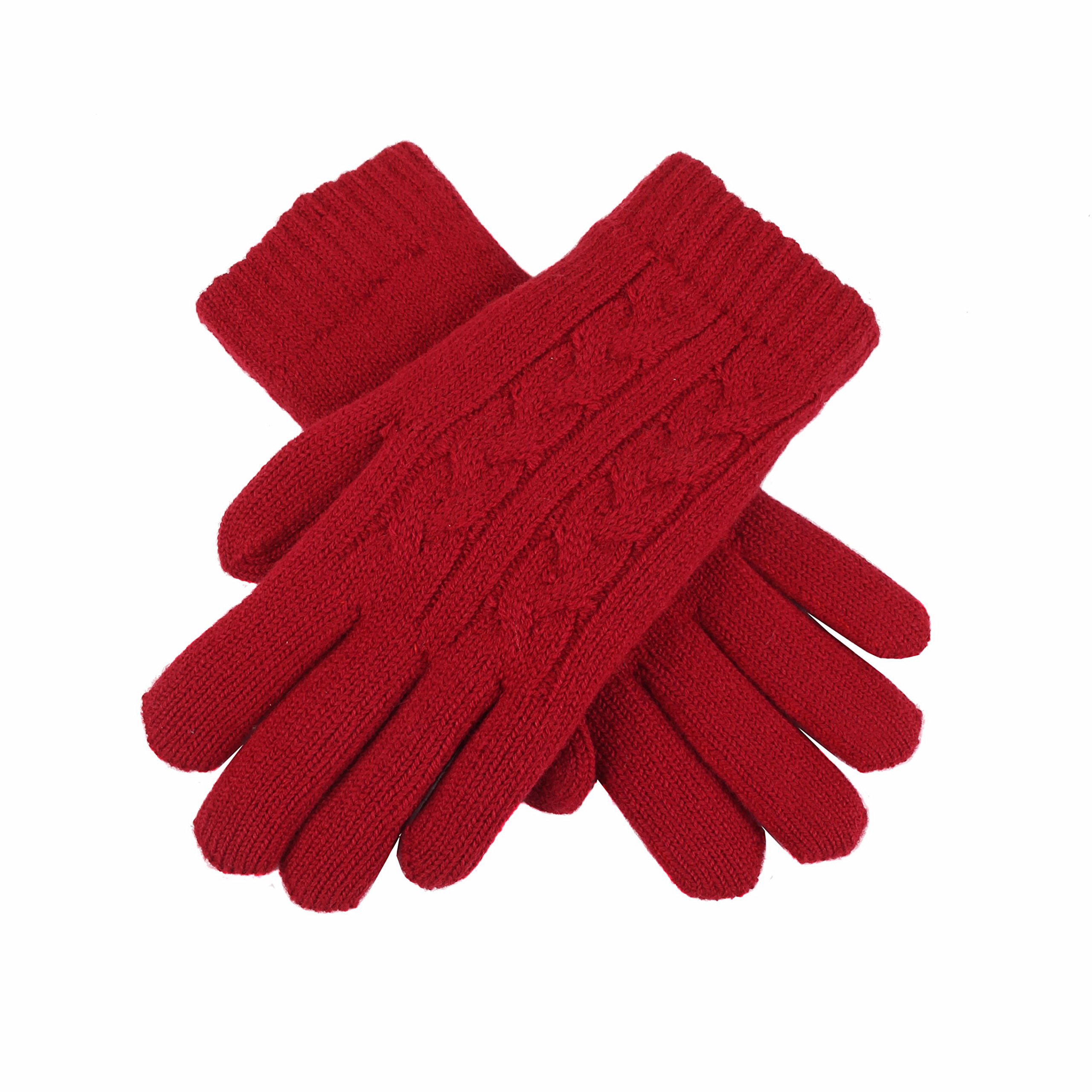Dents Women's Berry Cable Knit Gloves - / One