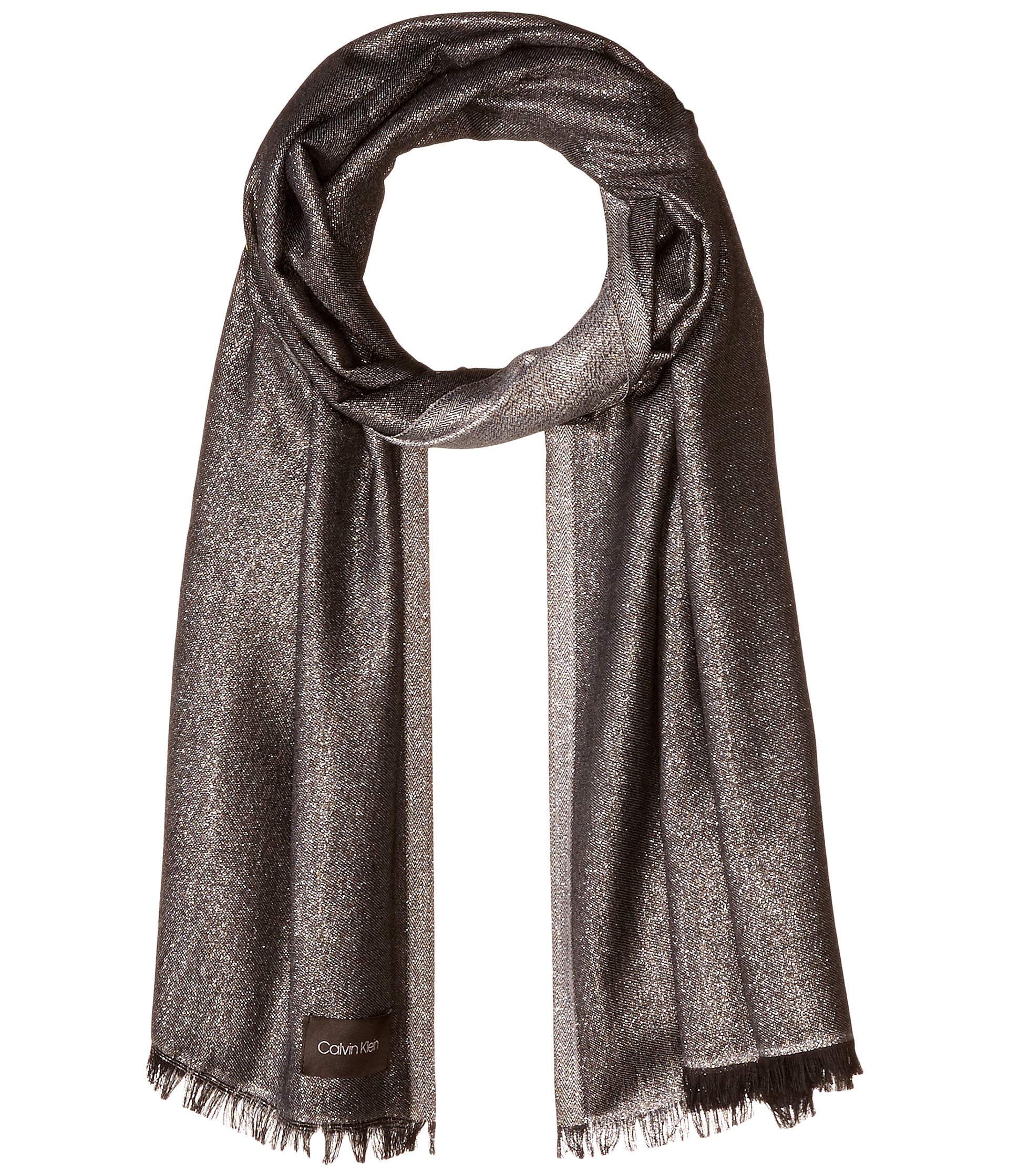

                                                    Calvin Klein Women's Lightweight Wrap Scarf, black