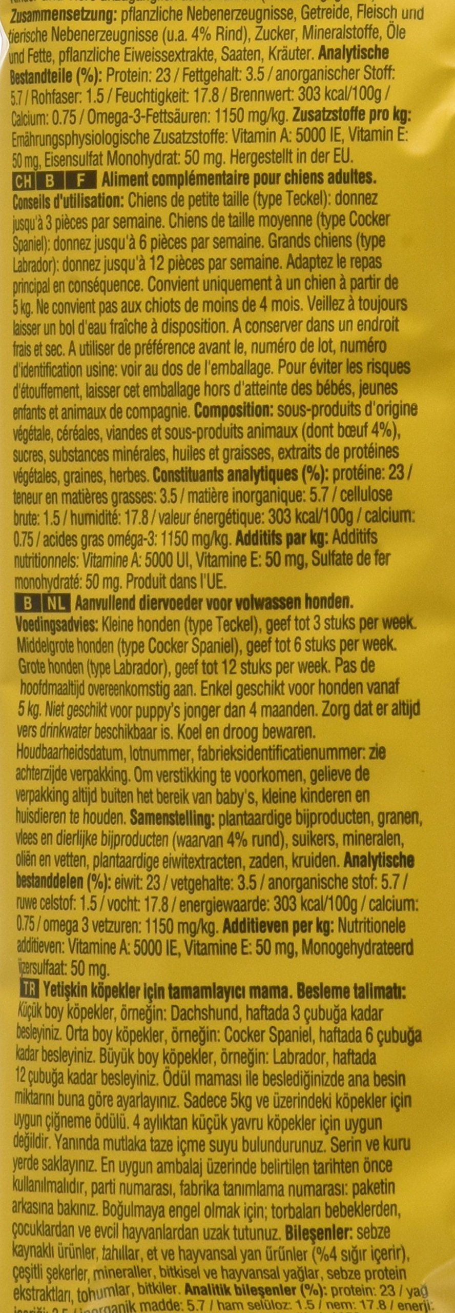 PEDIGREE Snack récompense Rodéo au boeuf - Pour chien - 140g (x12)