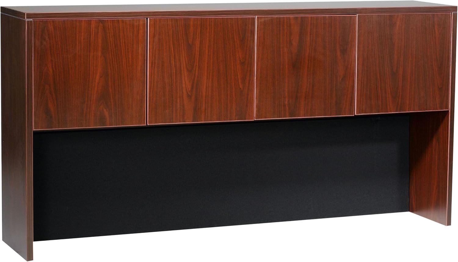 Boss 66-Inch Four Door Hutch, Mahogany