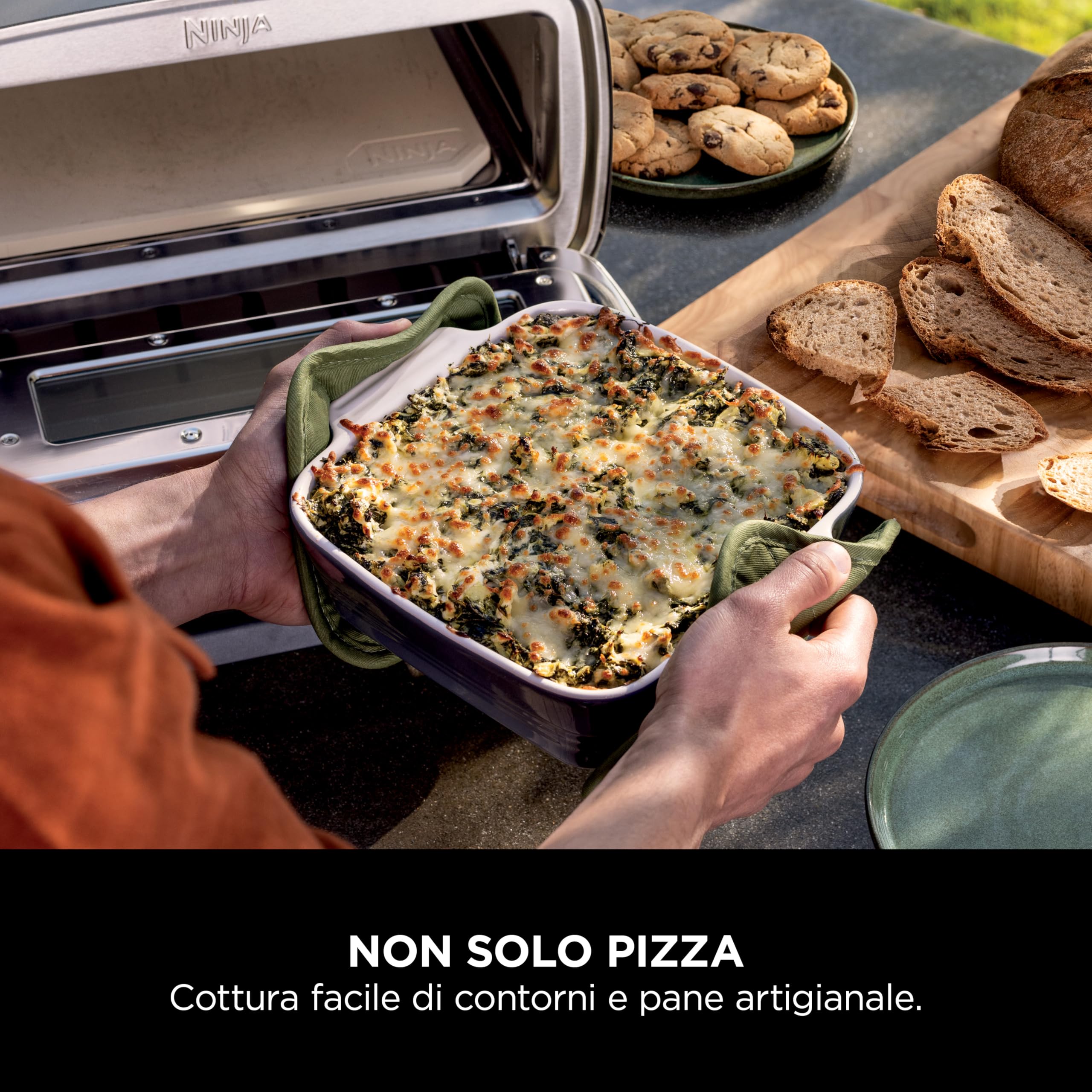 Ninja Artisan Forno elettrico per pizza e friggitrice ad aria MO201EU 30 cm